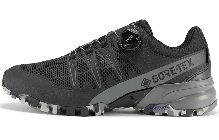 KOLON SPORT SOX S 5 Lace Up Slip Resistant Abrasion Resistant Low top Outdoor Shoes Unisex Black Gray
