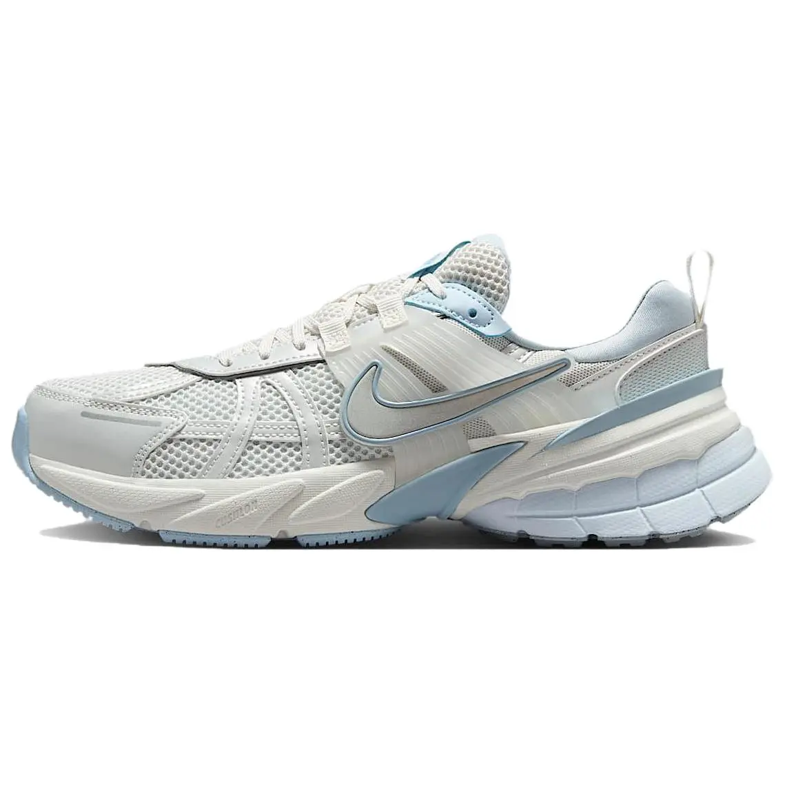 Nike V2K Run Breathable Low top Casual Running Shoes Women's White Gray