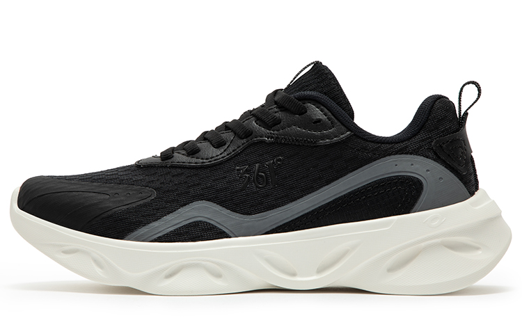361° Light Feather Cushioning, Slip Resistant, And Abrasion Resistant Low Top Running Shoes Women’s Black Gray