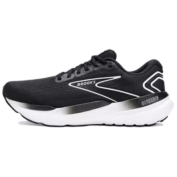 Brooks Brooks Glycerin 21 Glycerin 21 simple, comfortable and versatile cushioning, wear-resistant and rebound low-top marathon running shoes men's black and white