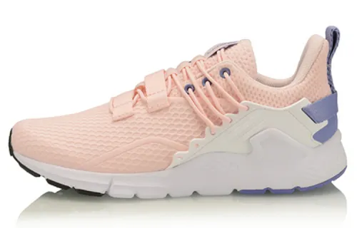 Li Ning Breathable Low top Running Shoes Women's Perfume Light Pink