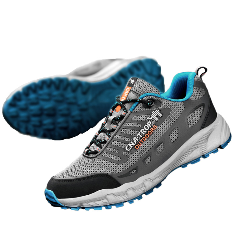 LINGHANGLUOTUO Cushioning Rebound Abrasion Resistant Breathable Slip Resistant Low top Outdoor Shoes Men’s