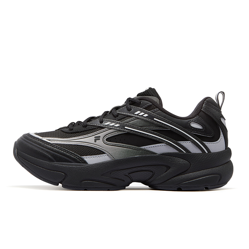 Женские кроссовки Fila LIGHT (черно-серые)