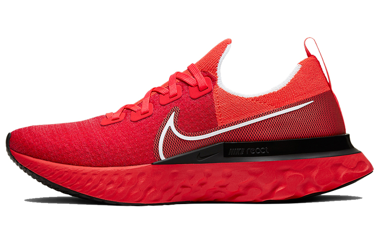 Nike React Infinity Run Flyknit Bright Crimson Black