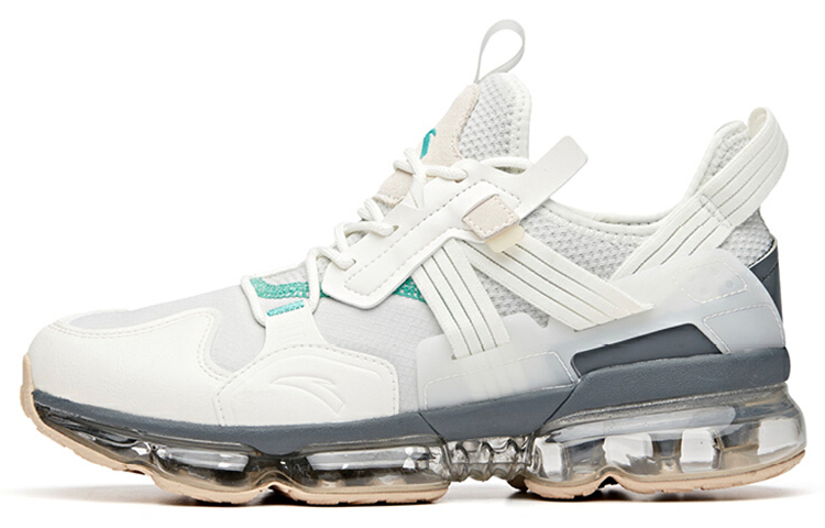 Anta Cushioning Abrasion Resistant Coverage Support Rebound Low top Running Shoes Men’s White Gray