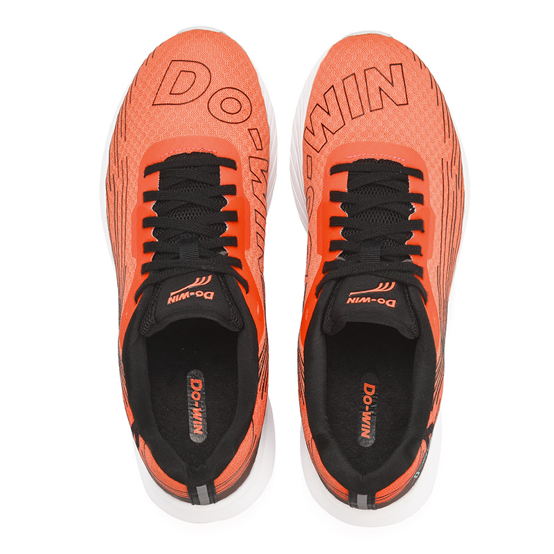 DO WIN Racing Cushioning Slip Resistant Abrasion Resistant Low top Marathon Running Shoes Unisex Orange