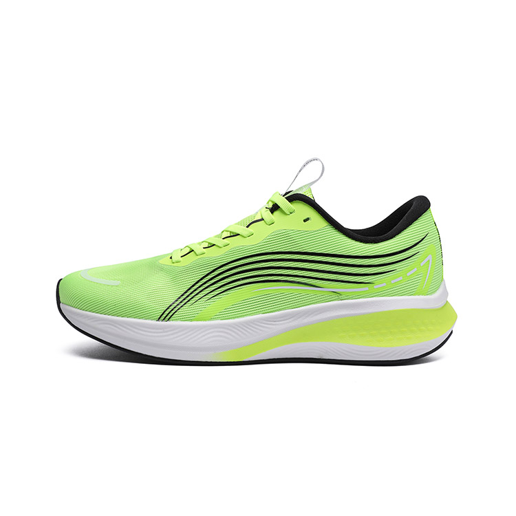 LPMX Cushioning Breathable Lightweight Low Top Carbon Plate Running Shoes Men’s Neon Green