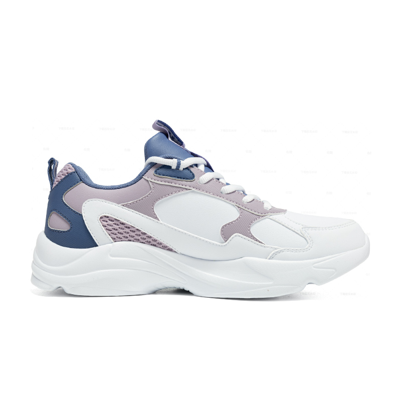 XTEP Abrasion Resistant Cushioning Low top Casual Running Shoes Women’s New White Bellflower Purple Blue