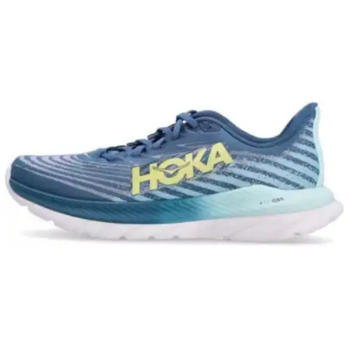 HOKA ONE ONE Mach 5 Comfortable Cushioning Slip Resistant Low top Running Shoes Men's Blue