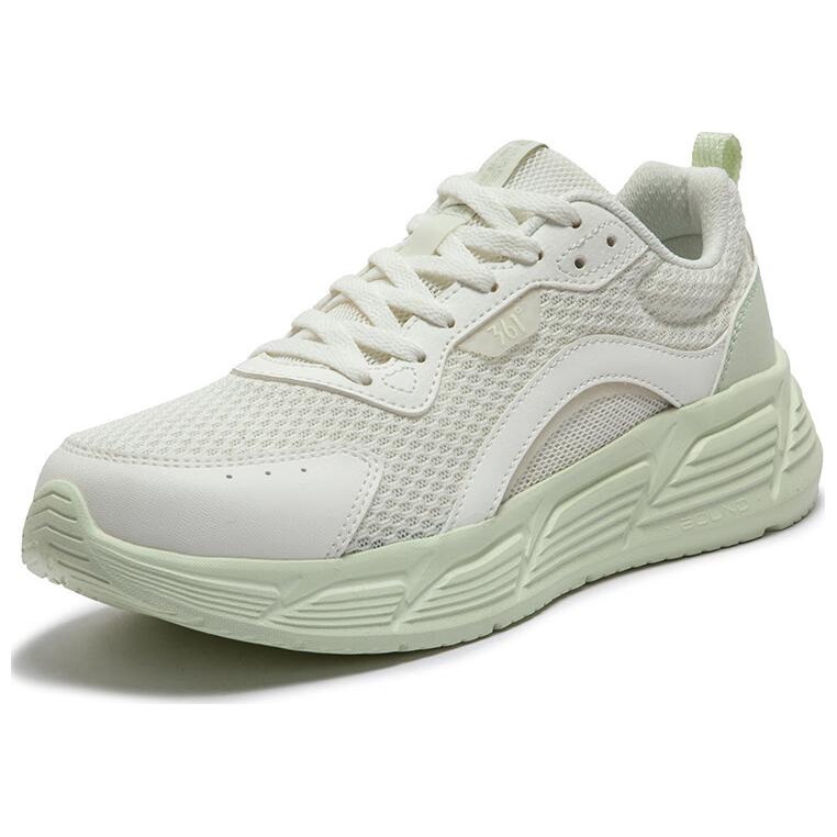 361° Blade Breathable Lightweight Height Increasing Low top Casual Running Shoes Women’s White Green