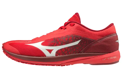 Mizuno Duel Wave Lightweight Low top Running Shoes Unisex Red White