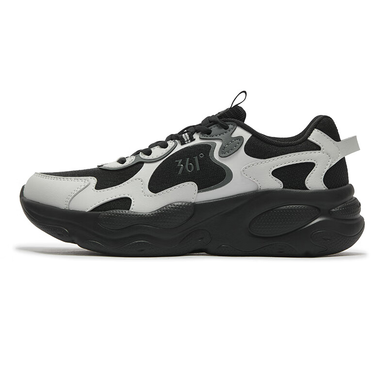 361° Abrasion Resistant Breathable Low top Casual Running Shoes Women’s Photon Gray Obsidian Black