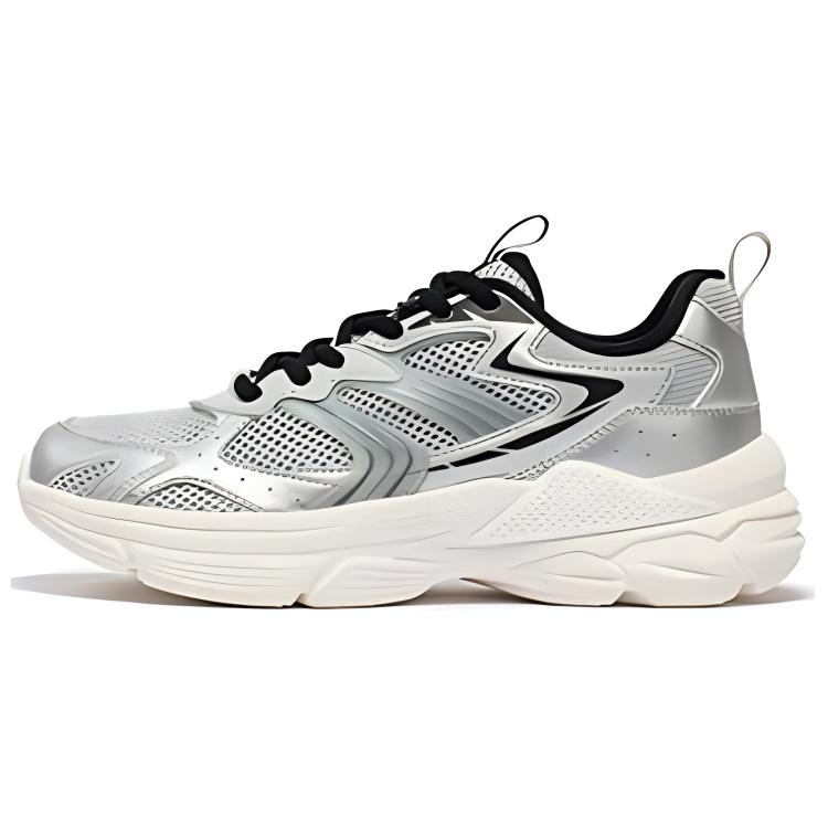 361° Abrasion Resistant Breathable Low top Running Shoes Women’s White Silver