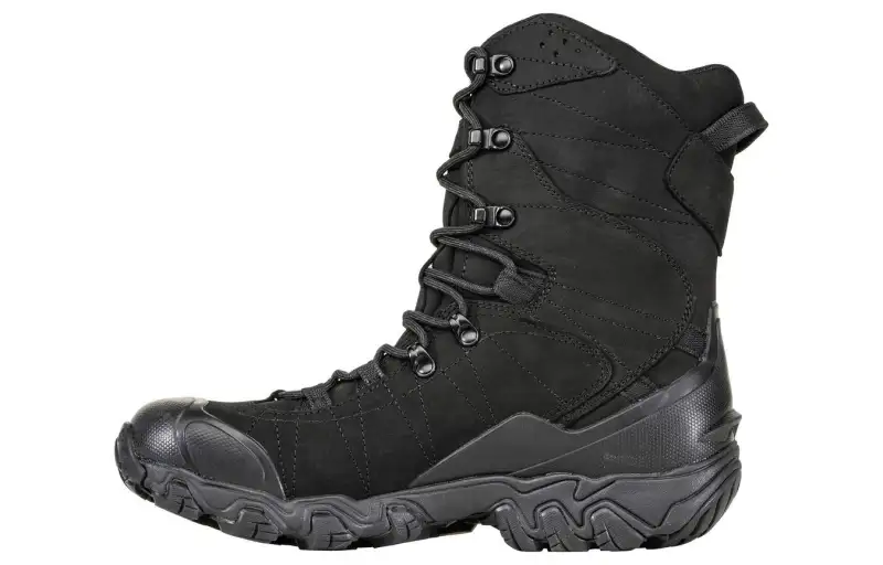 Oboz Footwear Bridger Outdoor Shoes Men's High Top Black