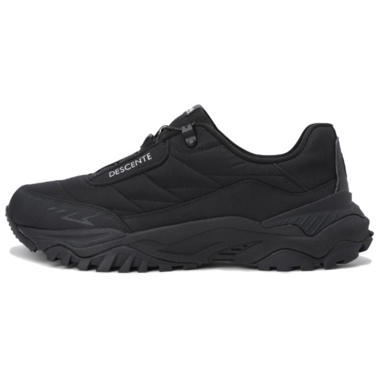 DESCENTE Slip Resistant Low top Running Shoes Unisex Black