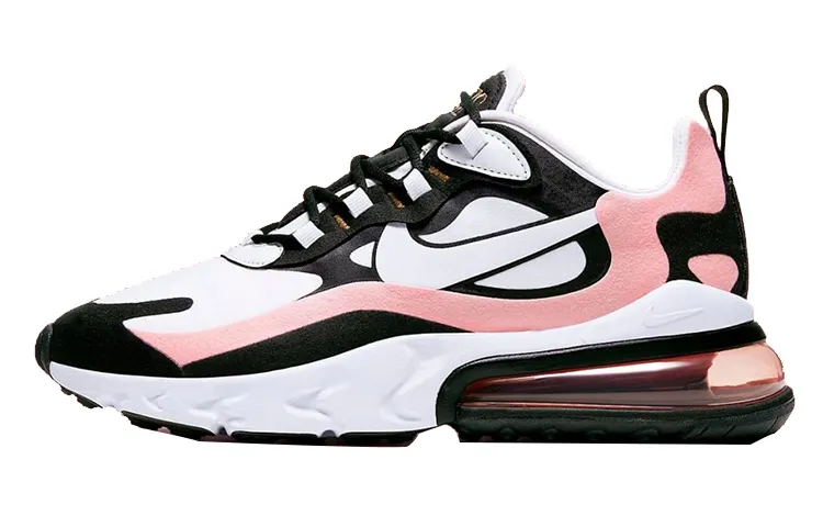 Nike Air Max 270 React Black White Bleached Coral Women's