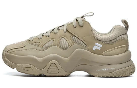 FILA FUSION SCUD Synthetic Leather, Textile Fashion Low top Chunky Sneakers Men's Sandy
