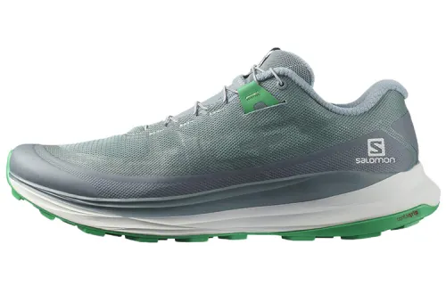 SALOMON Ultra Glide 2 Comfortable Fabric Abrasion Resistant Breathable Low top Running Shoes Men's Gray Green
