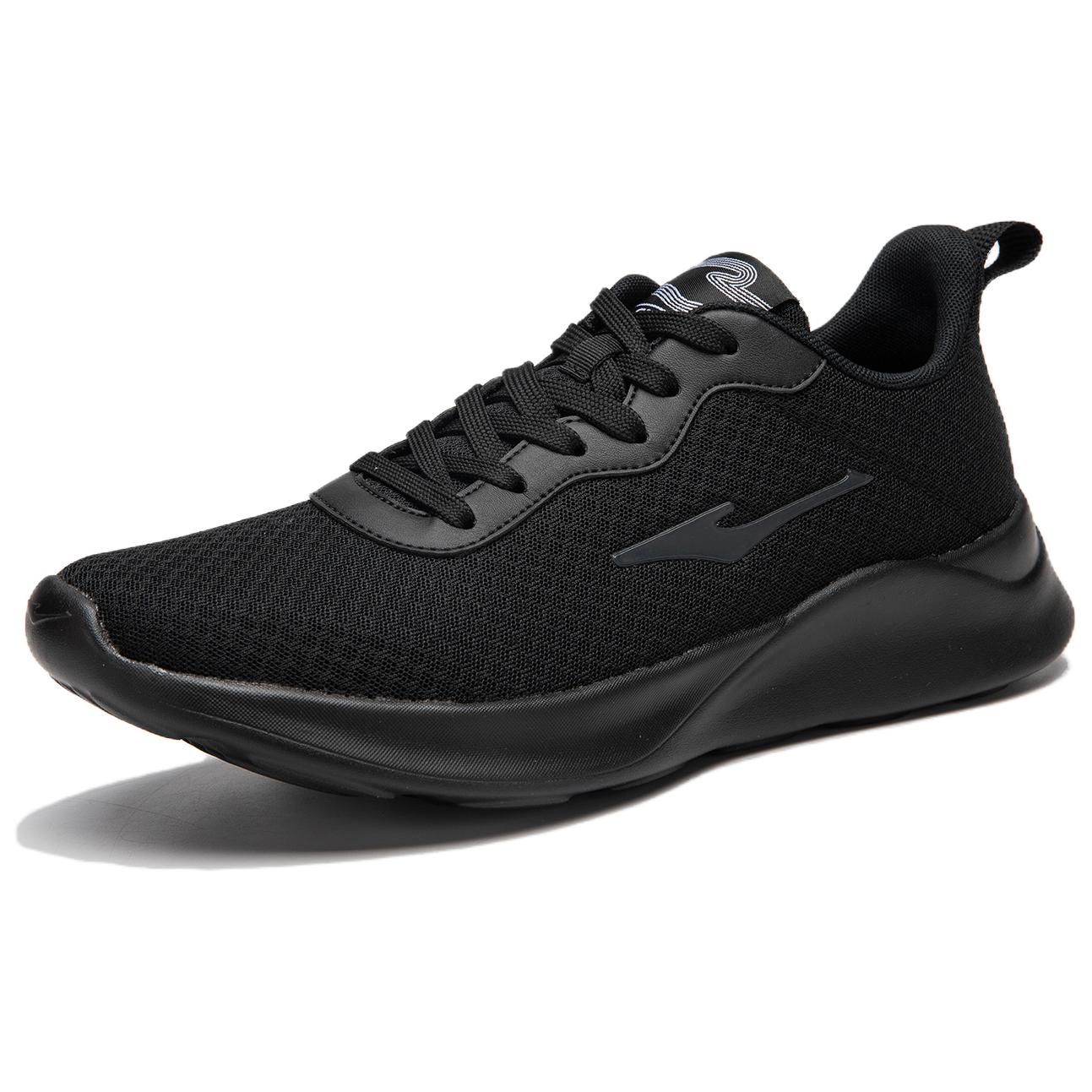 Erke Cushioning Slip Resistant Abrasion Resistant Breathable Support Low top Running Shoes Men’s Black