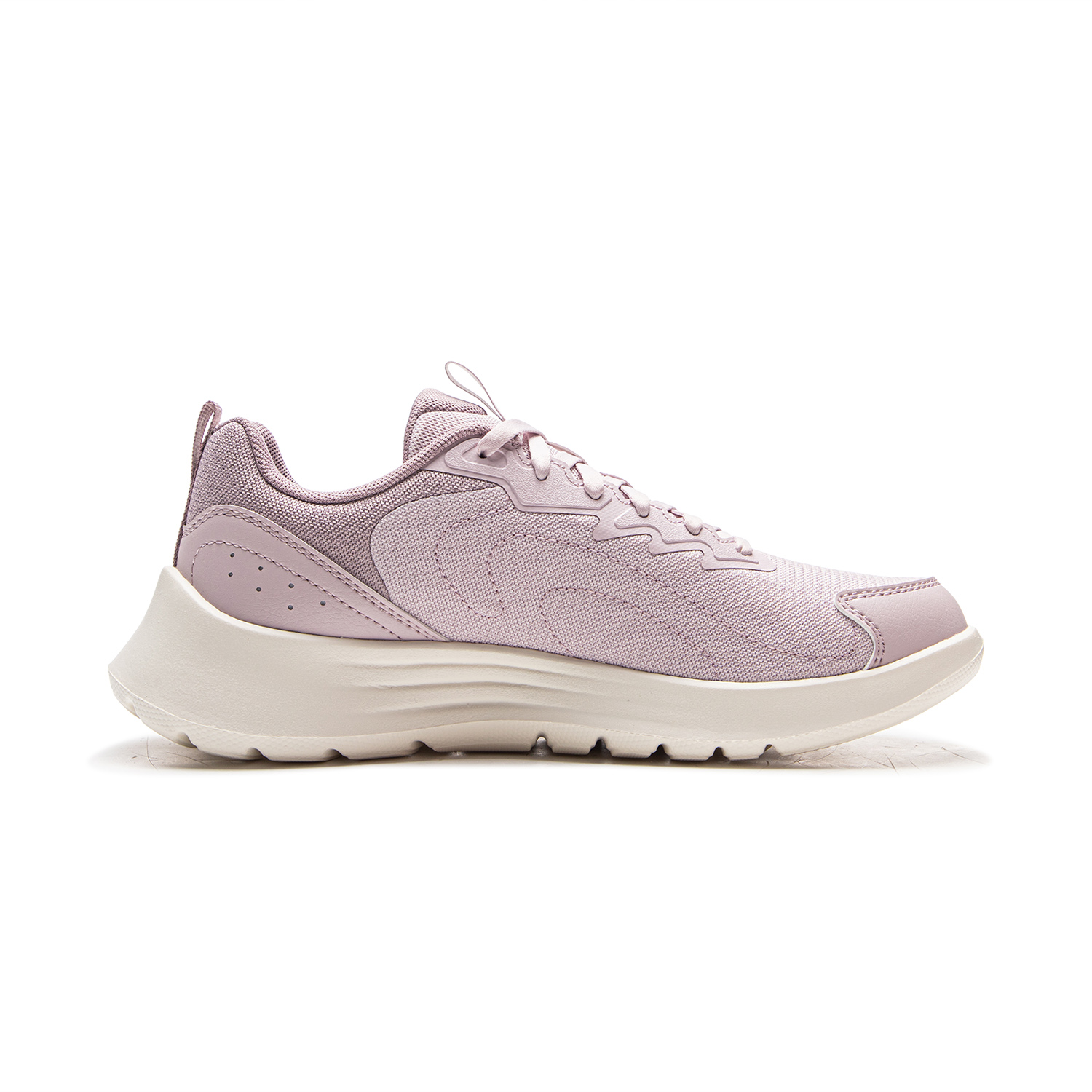 Li Ning Light Feather FW Cushioning Slip Resistant Abrasion Resistant Breathable Low top Running Shoes Women’s Purple