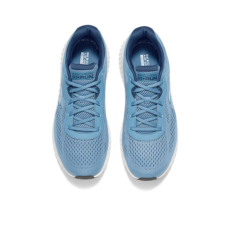 Skechers Comfortable Abrasion Resistant Low top Running Shoes Men’s Dark Gray Blue