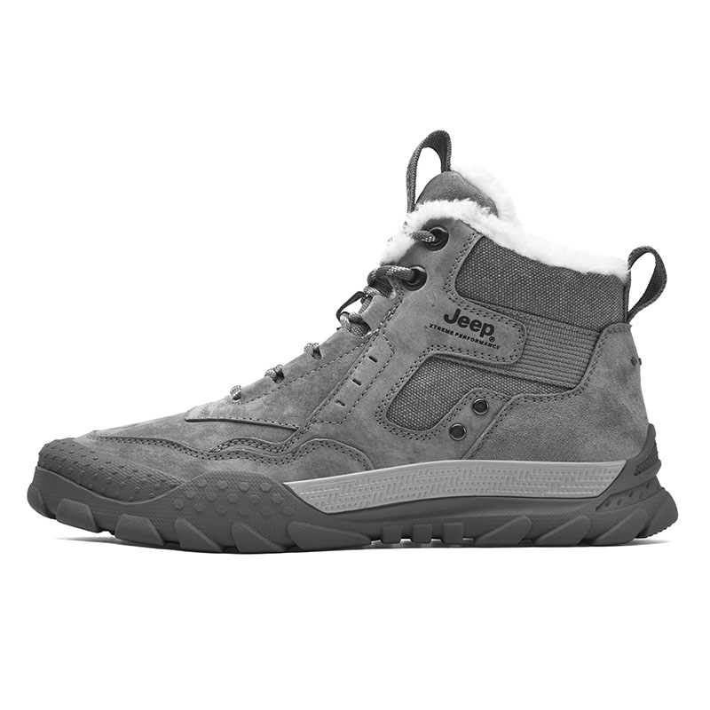 Jeep Pigskin High top Outdoor Shoes Men’s Gray