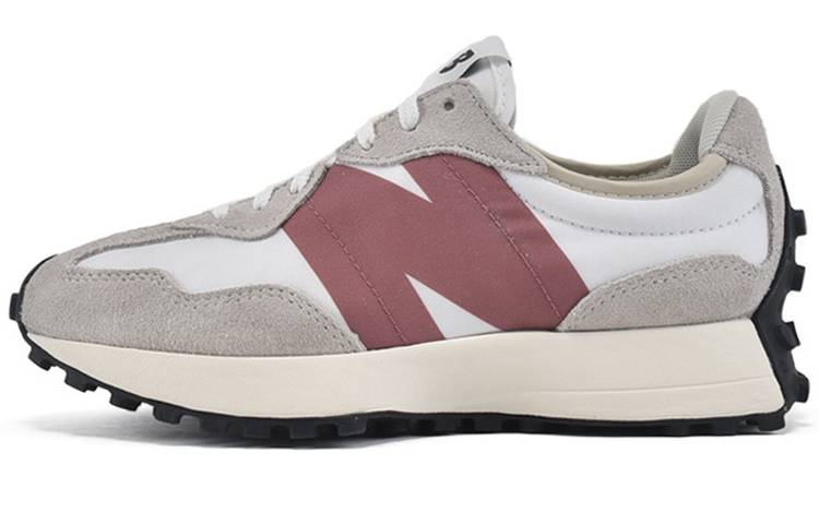 New Balance NB 327 Comfortable and wear-resistant low-top casual urban commuting running shoes for women, gray red