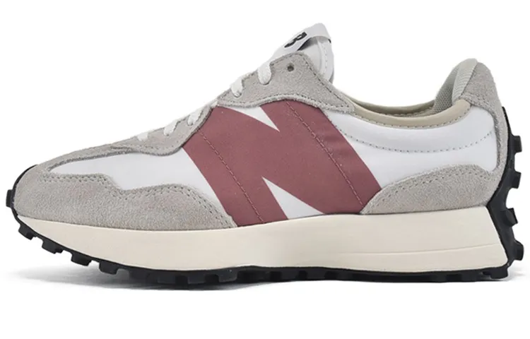 New Balance NB 327 Comfortable Abrasion Resistant Low top Casual City Commuting Running Shoes Women's Gray Red