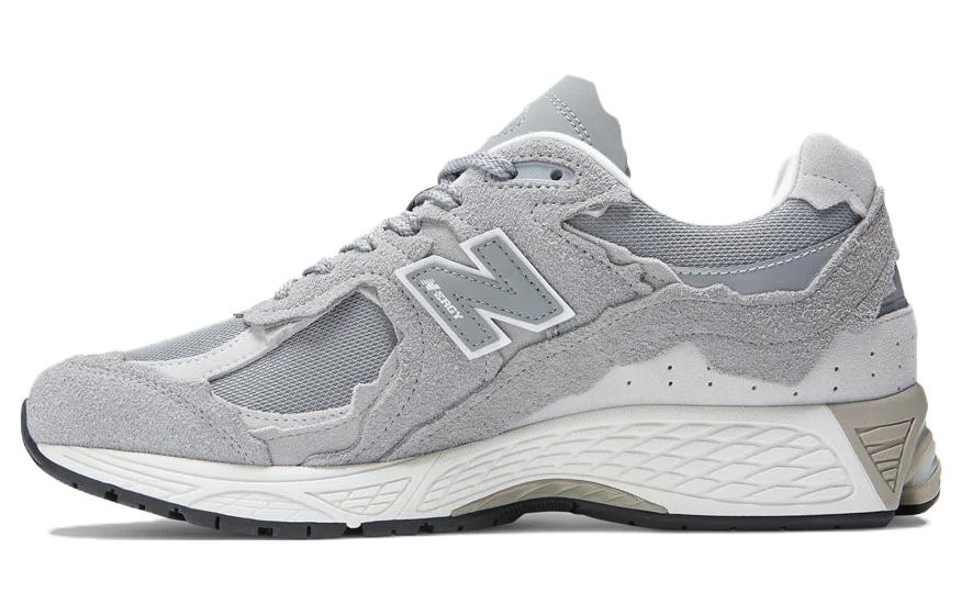 New Balance NB 2002R lace-up shock-absorbing mid-top casual running shoes for men and women, gray