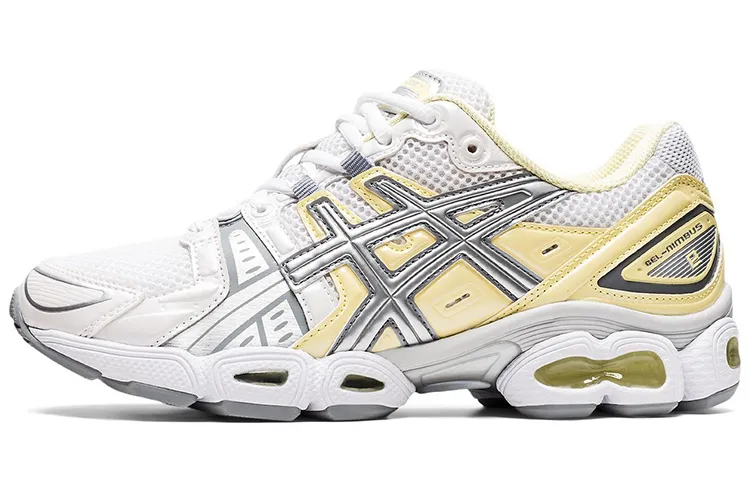 ASICS GEL Nimbus 9 'White Silver Yellow' Women's