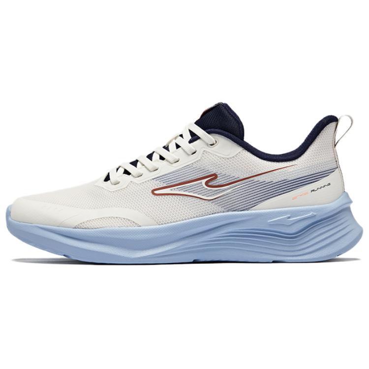 Erke Slip Resistant Abrasion Resistant Low top Casual Running Shoes Men’s White Blue