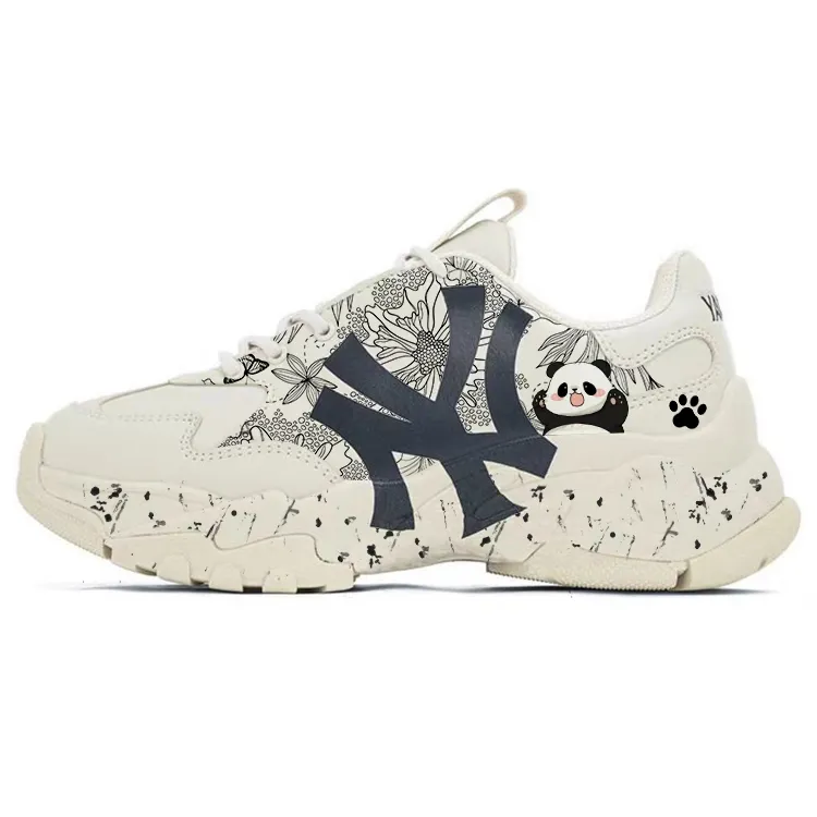 MLB Big Ball Chunky Slip Resistant Abrasion Resistant Slip Resistant Abrasion Resistant Low top Chunky Sneakers Unisex