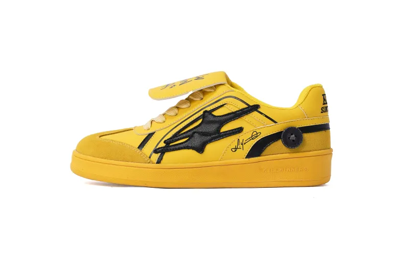 KILLWINNER Coverage Abrasion Resistant Low top Skateboard Shoes Unisex Yellow