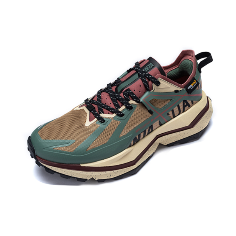 Anta Slip Resistant Abrasion Resistant Low top Outdoor Shoes Men’s Plaid Brown