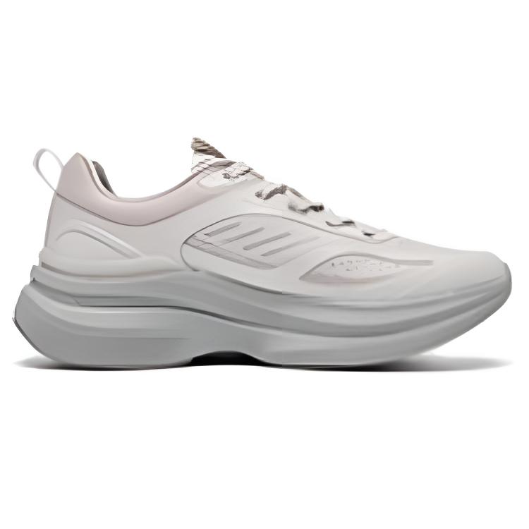 QIAODAN Cushioning Breathable Lightweight Low top Casual Sprint Running Shoes Women’s Gray