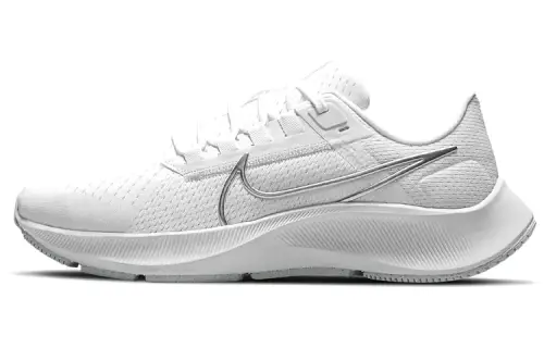 Nike Air Zoom Pegasus 38 White Metallic Silver Women's