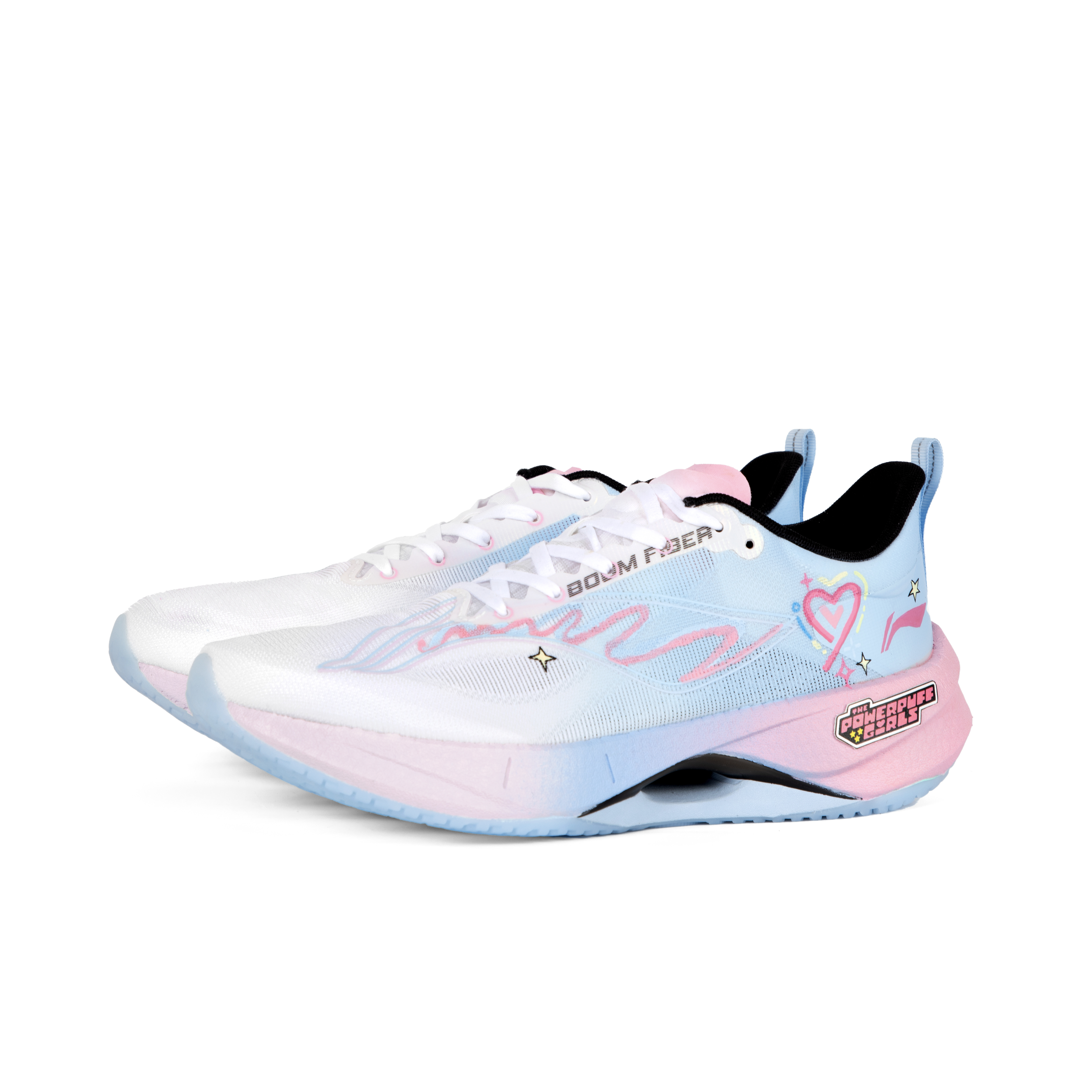 Li Ning Super Light 21 Cushioning, Wear Resistant Low top Casual Running Shoes Unisex Ice Blue Pink