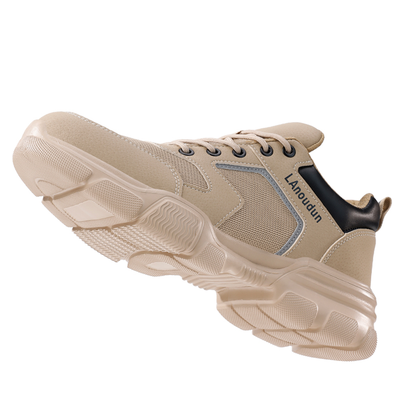 LANOUDUN Moisture Wicking Lightweight Abrasion Resistant Low top Outdoor Shoes Unisex Khaki