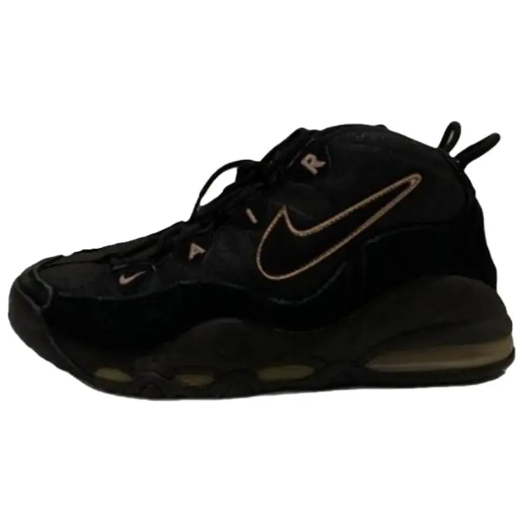Nike Air Max Uptempo Cushioning Abrasion Resistant Cushioning, Wear Resistant Mid top Running Shoes Unisex Black