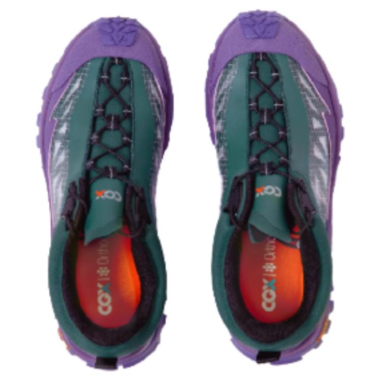 CGX Cushioning Slip Resistant Abrasion Resistant Breathable Lightweight Low top Outdoor Shoes Women’s Cyan Green Purple