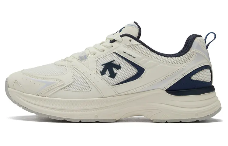 DESCENTE DUALIS Urban Commute Comfortable Low top Running Shoes Unisex White Blue