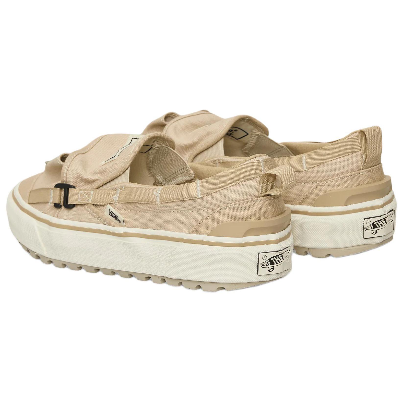 Vans Slip on Abrasion Resistant Abrasion Resistant Low top Outdoor Shoes Unisex Light Brown