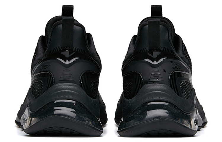 Anta Cushioning Slip Resistant Abrasion Resistant Rebound Breathable Low top Running Shoes Men’s Black