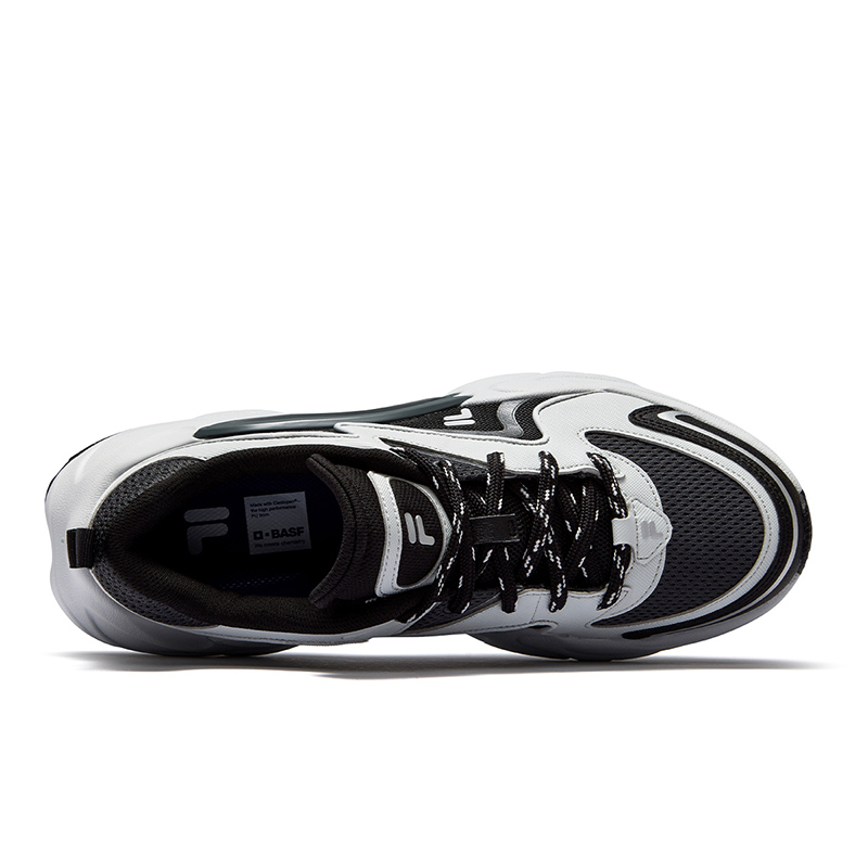 FILA FUSION Textile, Synthetic Leather Low top Running Shoes Men’s Black Gray