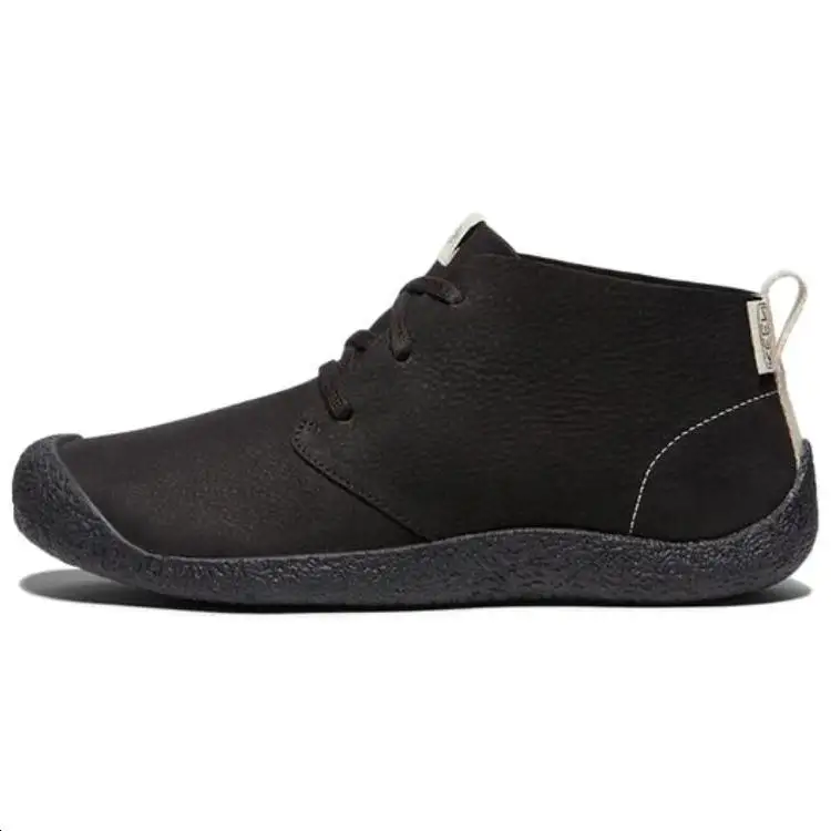Keen Mosey Chukka Leather Slip Resistant Mid top Outdoor Shoes Men's Black