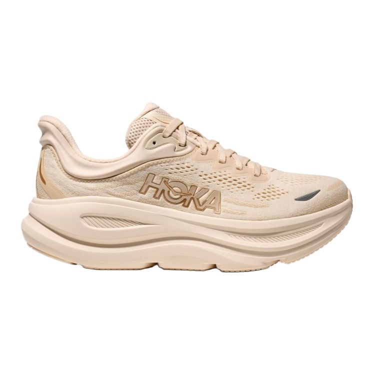 HOKA ONE ONE Bondi 9 Abrasion Resistant Breathable Low top Running Shoes Women’s Beige D Width