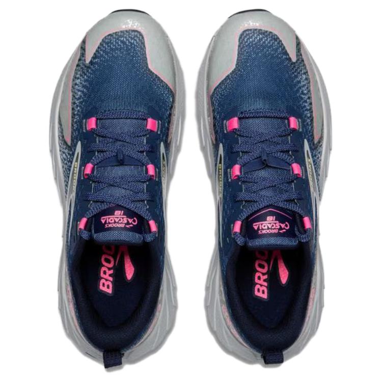 Brooks Cascadia18 Comfortable Low top Running Shoes Women’s Blue Gray