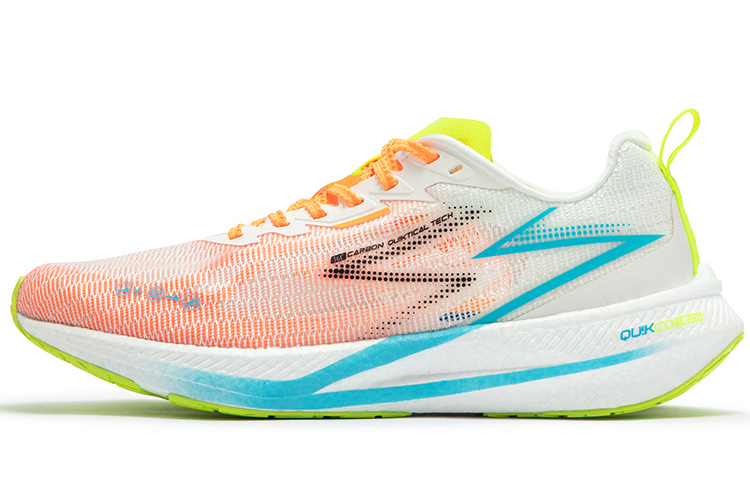 361° Blitz CQT Eco Shimmery Racing Low top Running Shoes Men’s White Orange