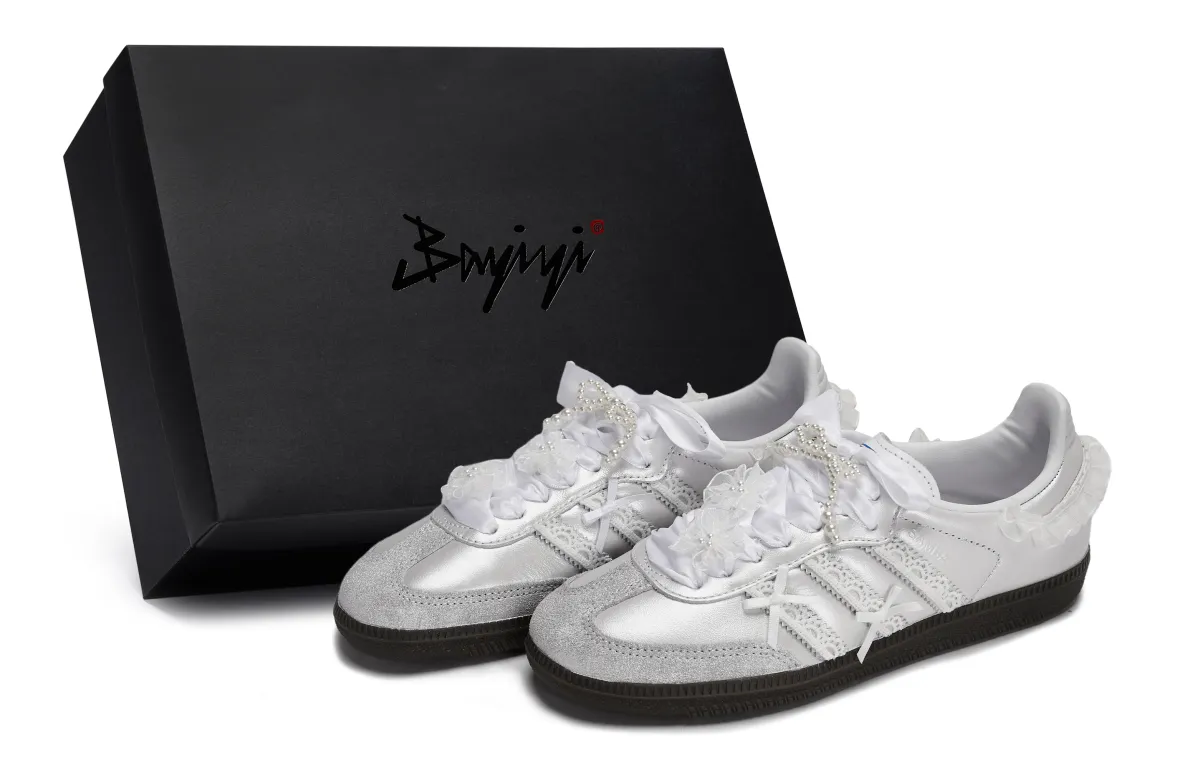 Adidas Originals SAMBA OG 811 Manufacturing, Moon Shadow Ballet, Special Shoe Box Low top Skateboard Shoes Unisex