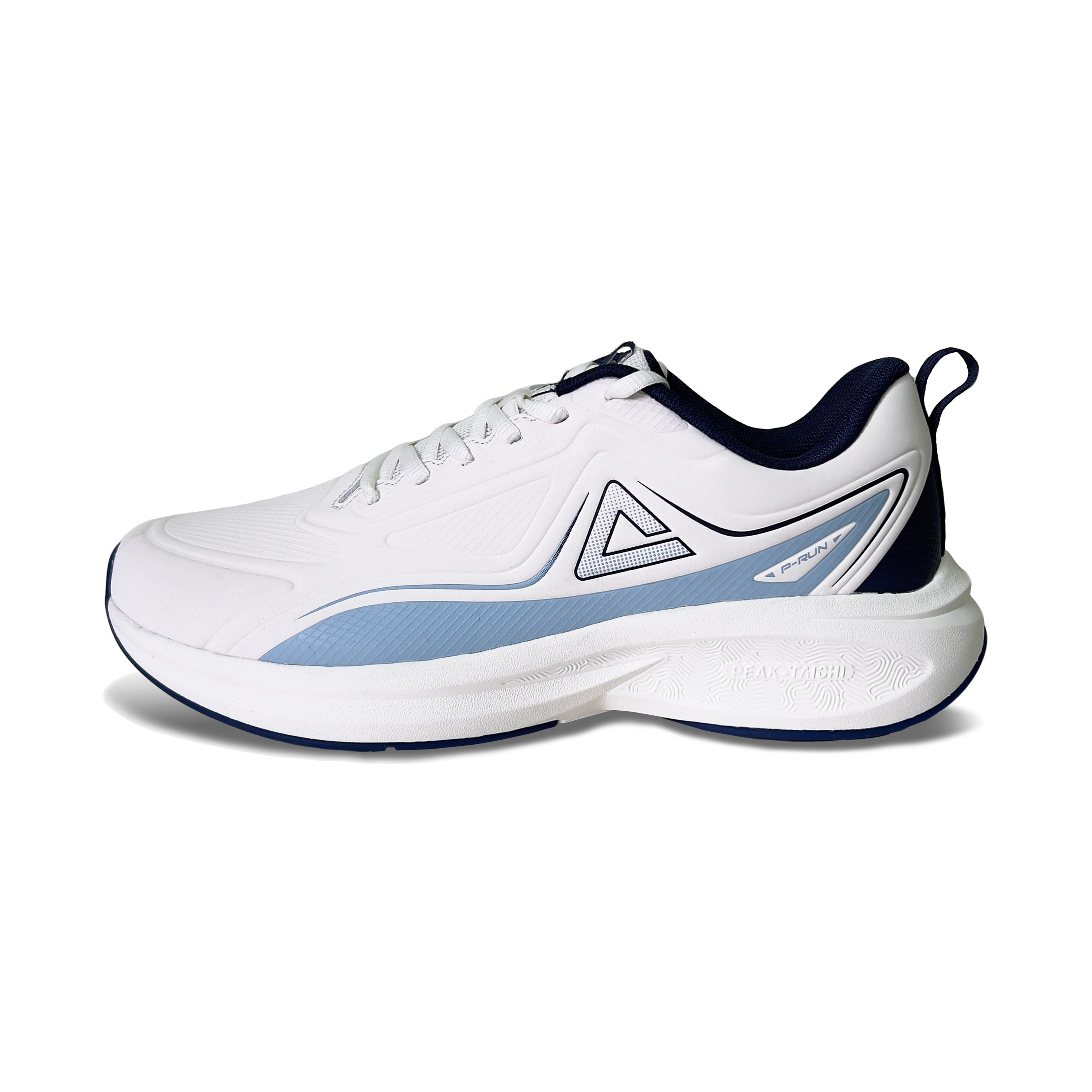 PEAK Taichi Journey Running Shoes Men’s Low Top Ivory/Dark Blue